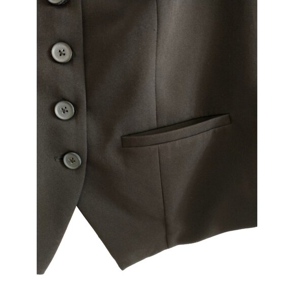 Sold_Sold_Sold!! Torrid Studio Button Vest Luxe Ponte Tailored Women’s Black- 2X - Picture 3 of 9